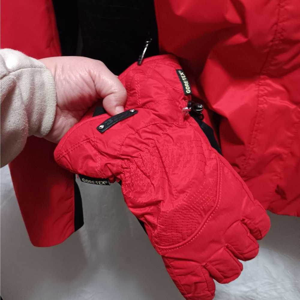 Spyder Women's Size 10 Ski Jacket Coat Red With g… - image 12