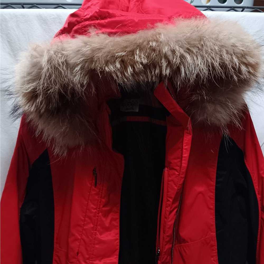 Spyder Women's Size 10 Ski Jacket Coat Red With g… - image 2