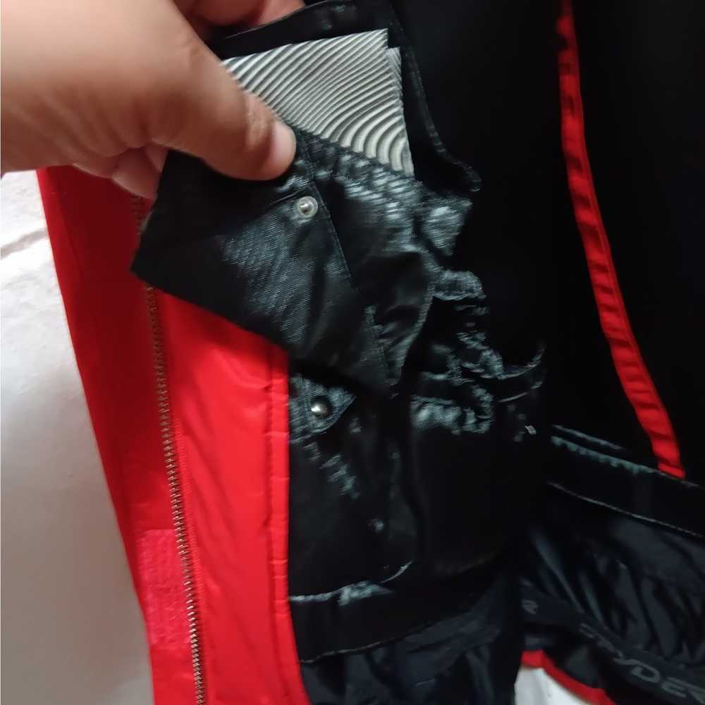 Spyder Women's Size 10 Ski Jacket Coat Red With g… - image 7
