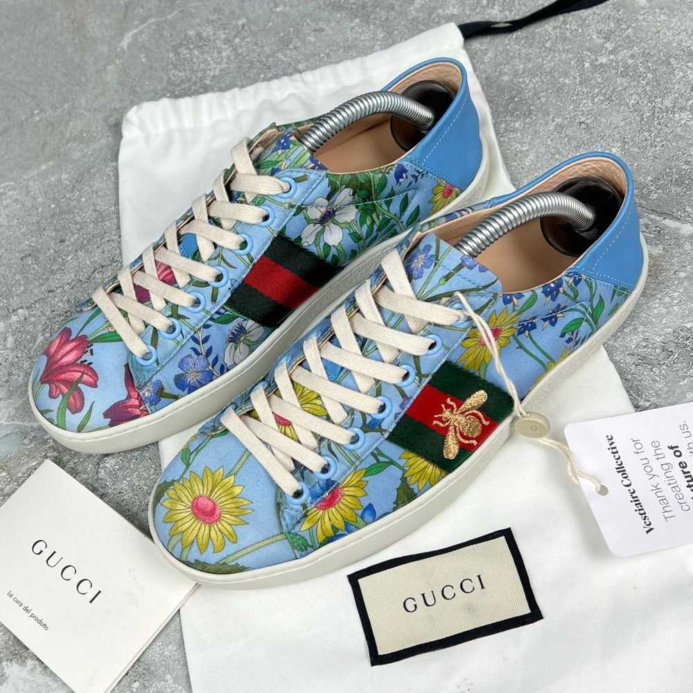 Gucci Ace cloth trainers - image 2