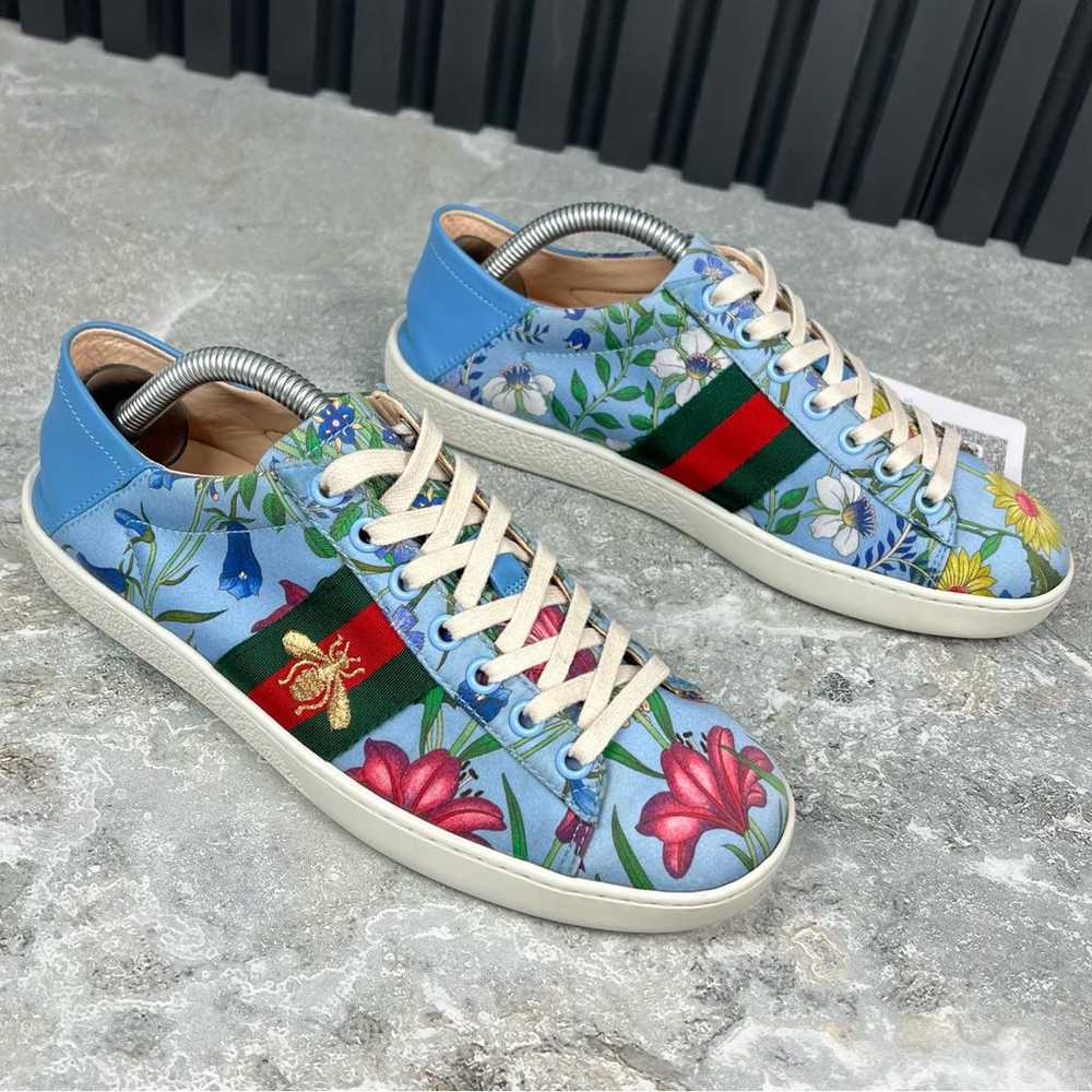 Gucci Ace cloth trainers - image 7