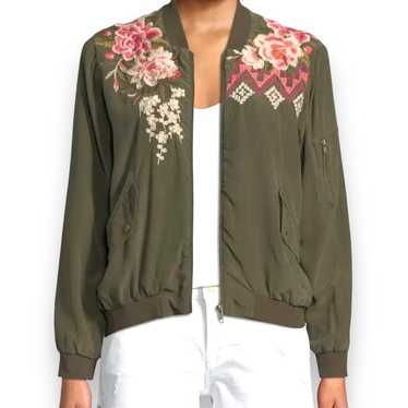Johnny Was Parnaz Embroidered Silk Crepe de Chine 