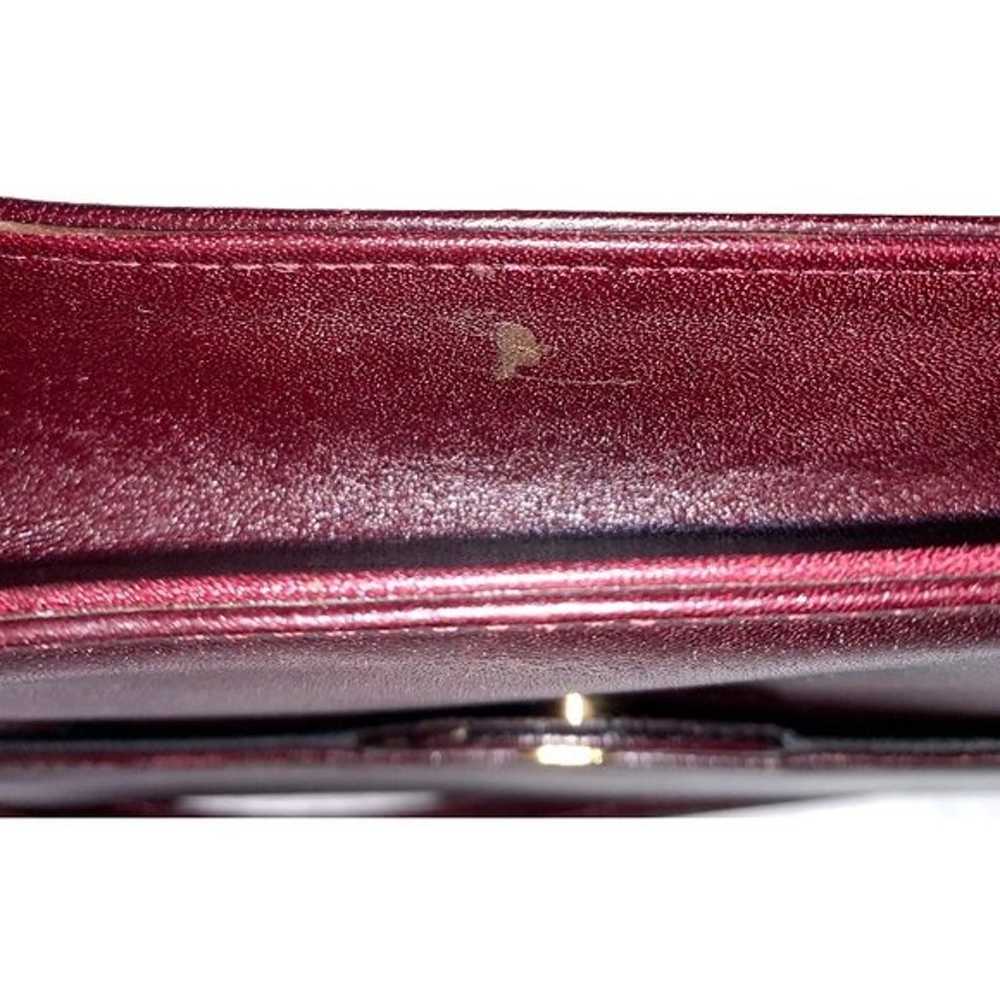 DESA Vintage Burgundy Wine Leather Crossbody Purs… - image 11