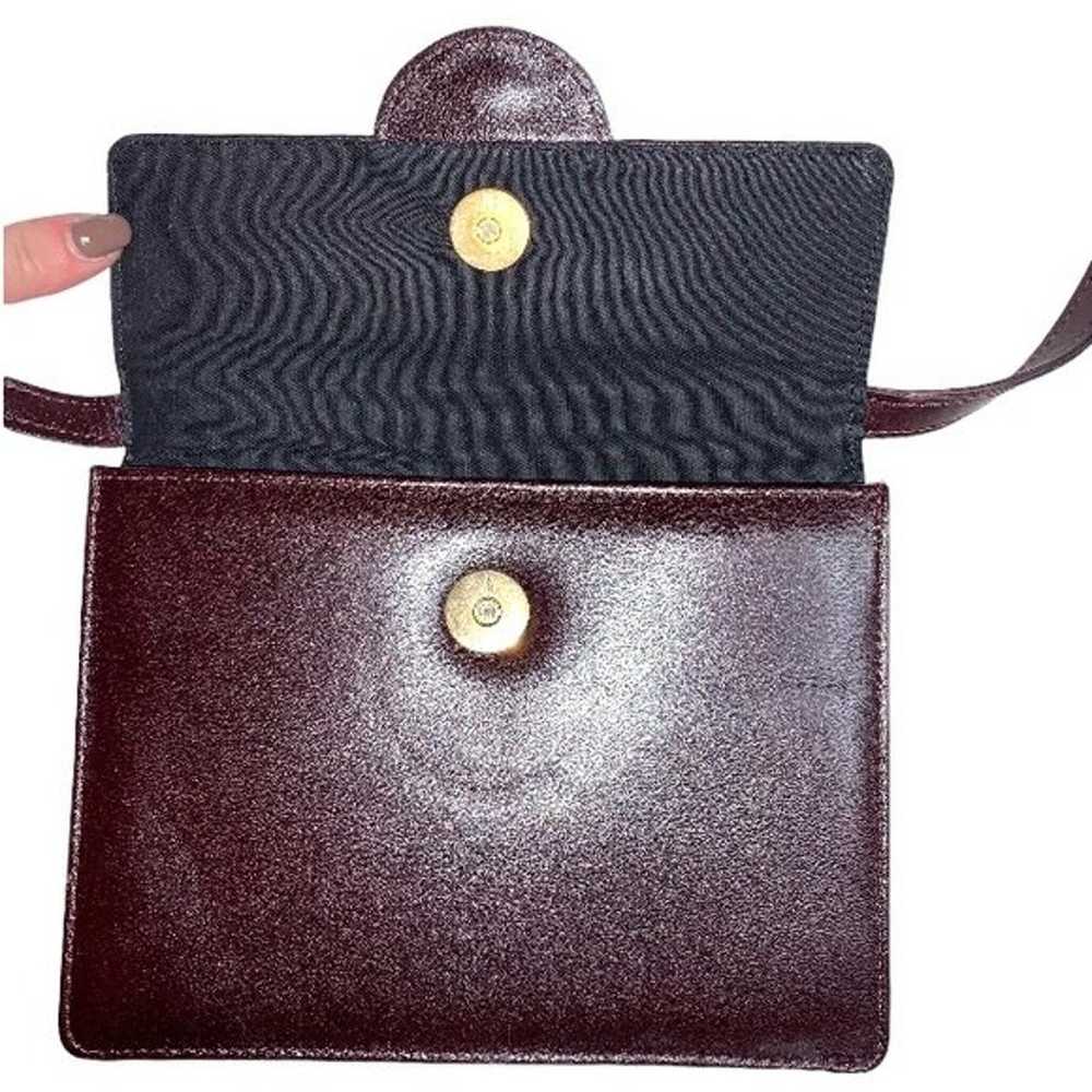 DESA Vintage Burgundy Wine Leather Crossbody Purs… - image 3