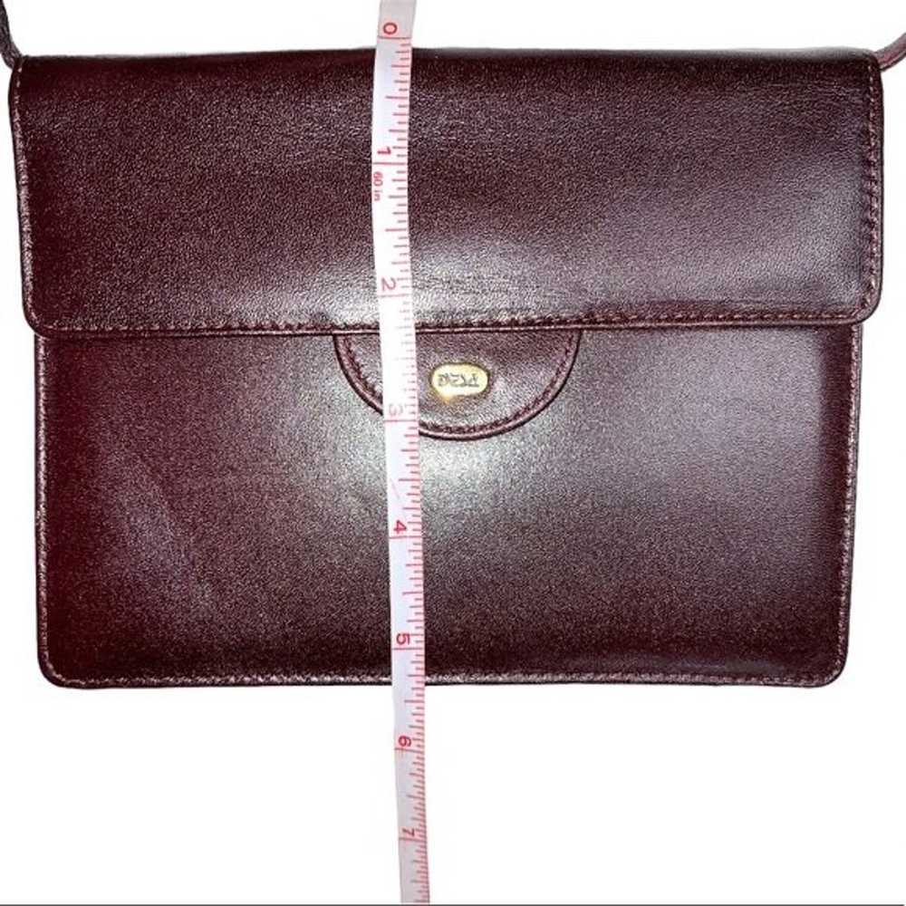 DESA Vintage Burgundy Wine Leather Crossbody Purs… - image 9