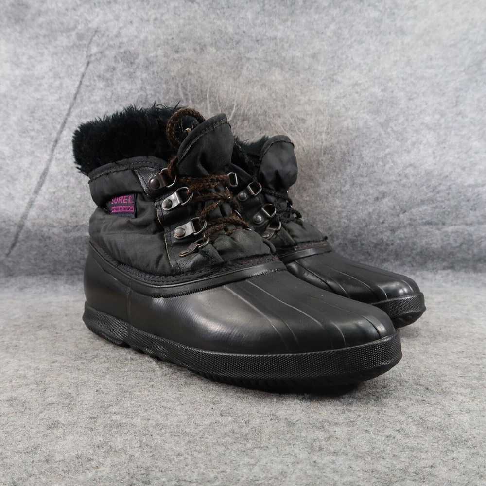 Sorel Boots Womens 9 Lace Up Winter Snow Faux Fur… - image 1