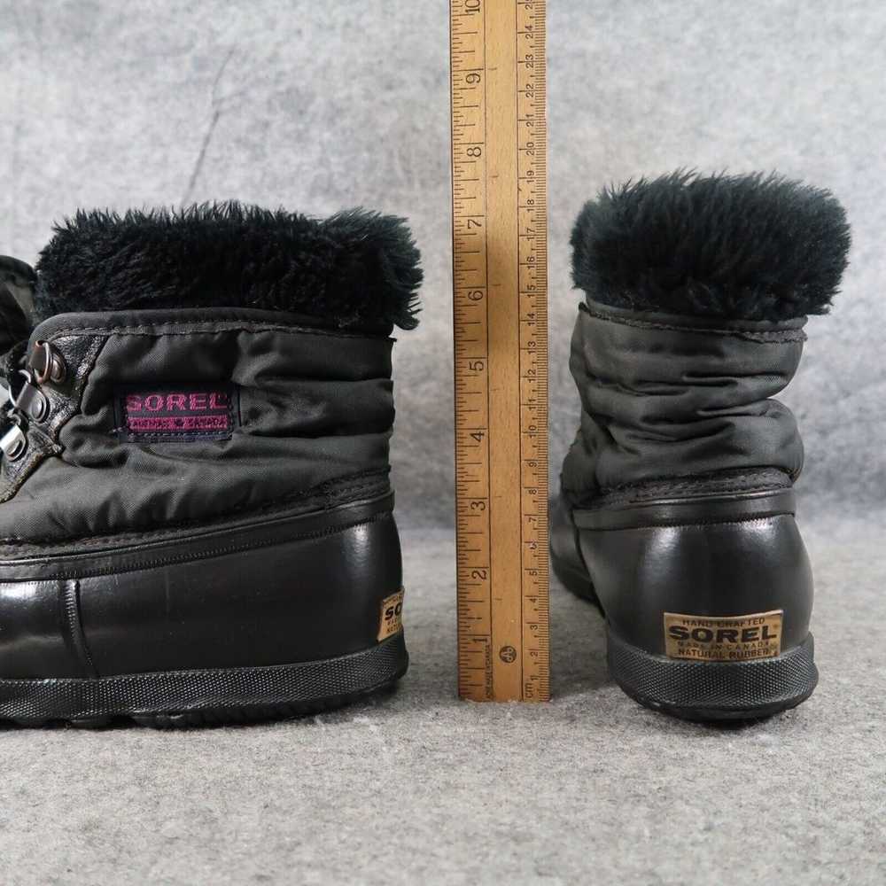 Sorel Boots Womens 9 Lace Up Winter Snow Faux Fur… - image 6