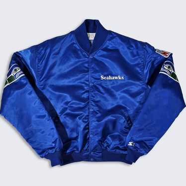 Medium. Vintage 80S Seahawks satin Starter jacket mad… - Gem