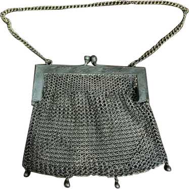 German Silver Mesh / Chainmail Small Purse