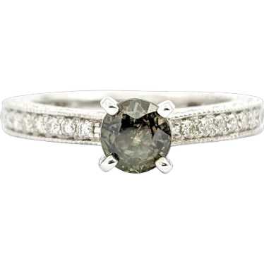 GIA .91ct Alexandrite & Diamond Ring in Platinum