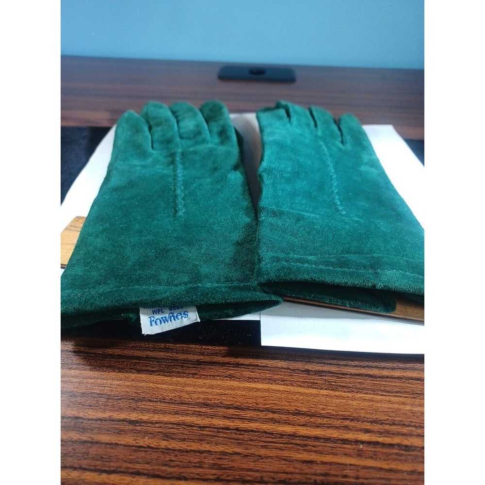 Vintage Fownes Fine Imported Suede Gloves Womens … - image 5