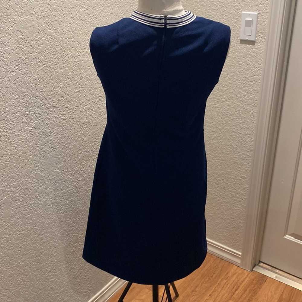 Verona Knits Vintage Sleeveless Navy Blue Midi Dr… - image 4