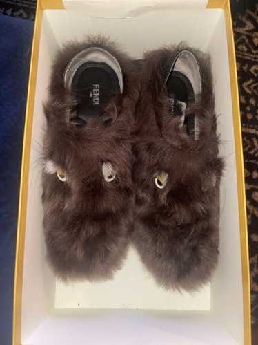 Fendi Fendi Monster fur slippers