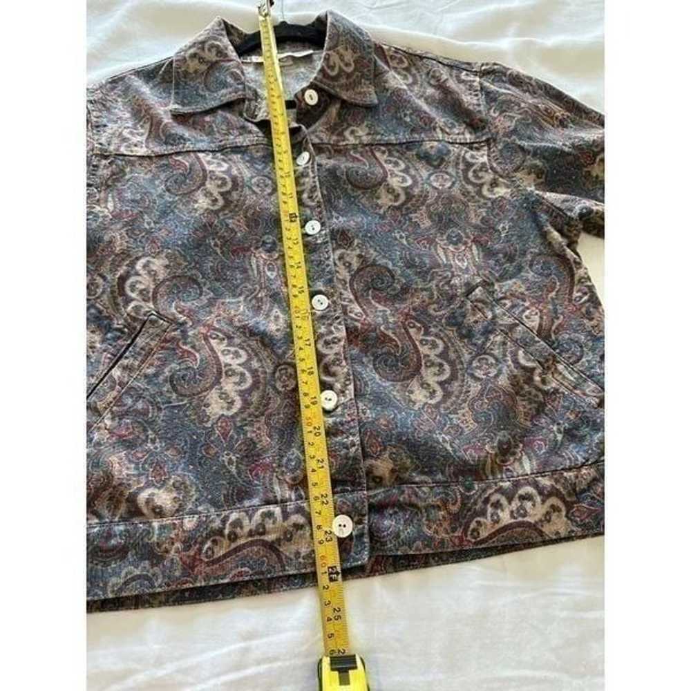 Vtg Norm Thompson Light Denim Cotton Linen Jacket… - image 5