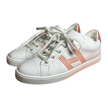 Hermès Avantage leather low trainers - image 1