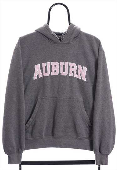 Vintage Auburn Spellout Grey Hoodie Womens - image 1