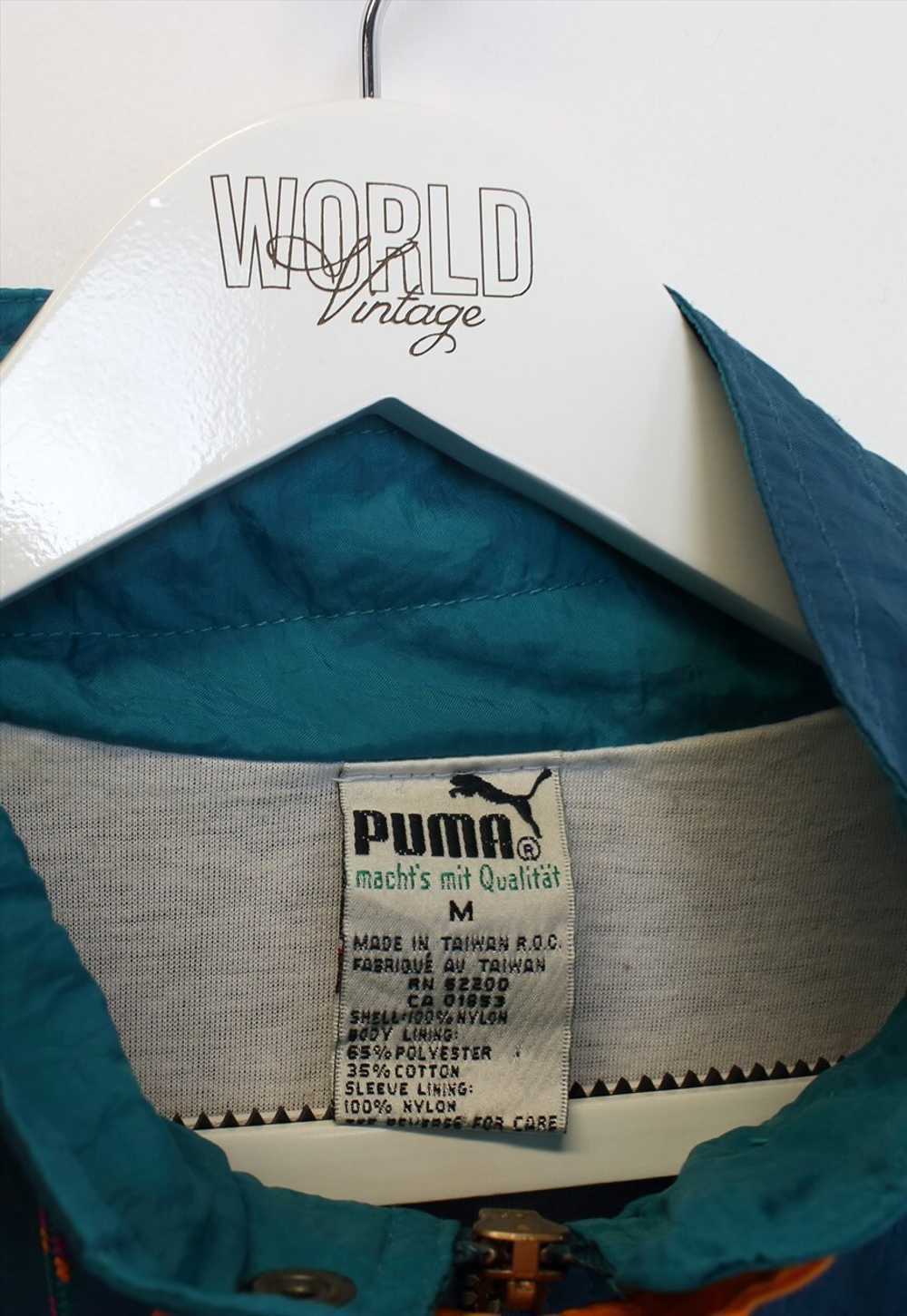 Vintage Puma windbreaker in blue and green. Best … - image 3