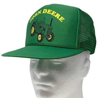 John Deere Tractor Vintage Trucker Hat Baseball C… - image 1