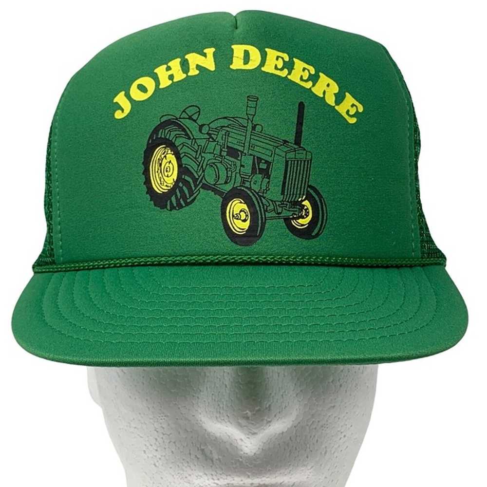 John Deere Tractor Vintage Trucker Hat Baseball C… - image 2