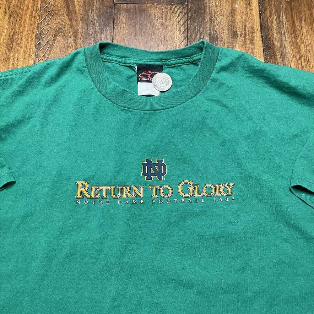 VTG 2002 Notre Dame Football Men's "Return To Glo… - image 4