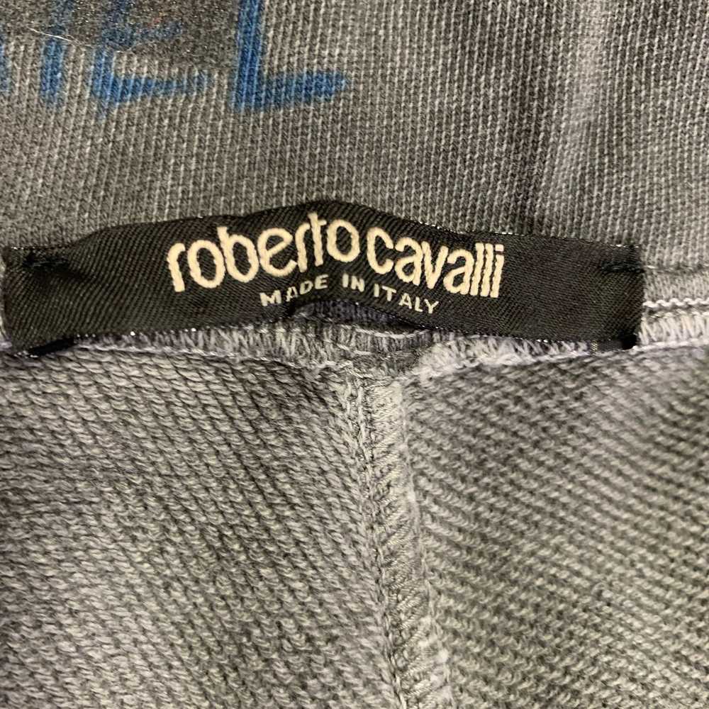 Roberto Cavalli Gray Blue Distressed Cotton Loung… - image 5