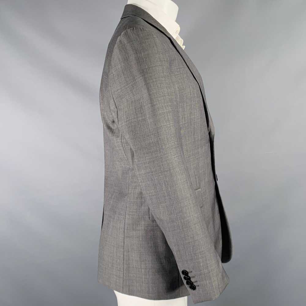 Theory Short Grey Wool Notch Lapel Sport Coat - image 2