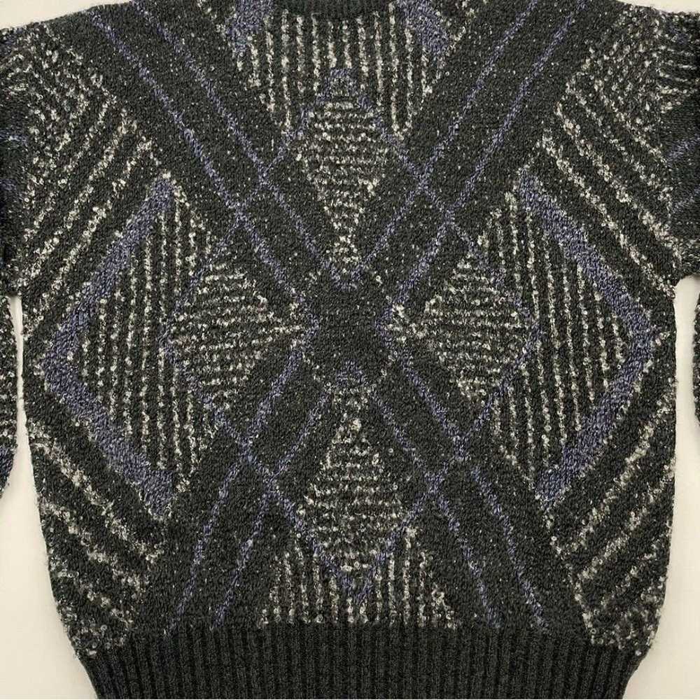 Vintage Jantzen Sweater Men Pullover Argyle Geome… - image 8