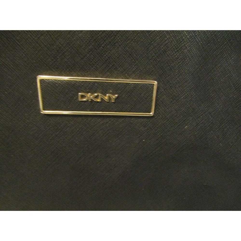 Vintage DKNY Donna Karen New York Black Leather C… - image 3