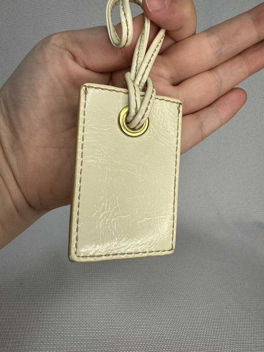 Coach Coach Ivory Patent Leather Bag Charm Hang T… - image 2