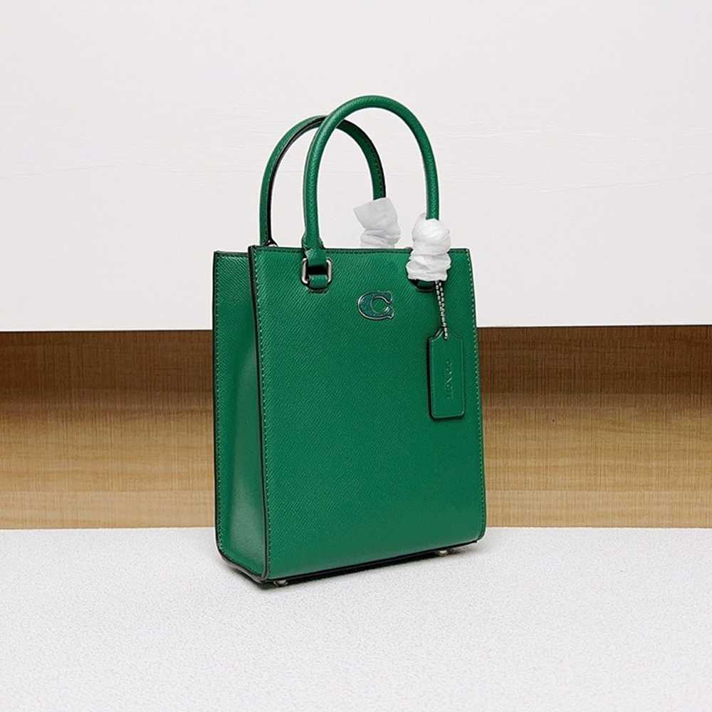 Coach Tote 16 With Signature Canvas Detail - image 1