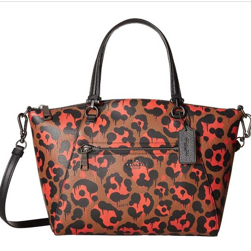 Coach Baseman Orange Wild Beast Ocelot Prairie Le… - image 1