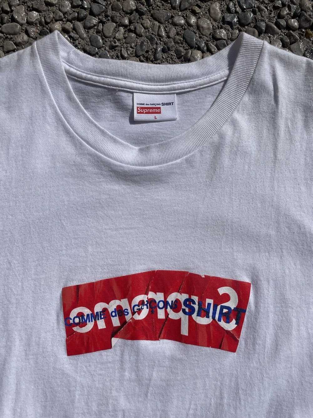 Supreme CDG Box Logo Tee White SS17 - image 2