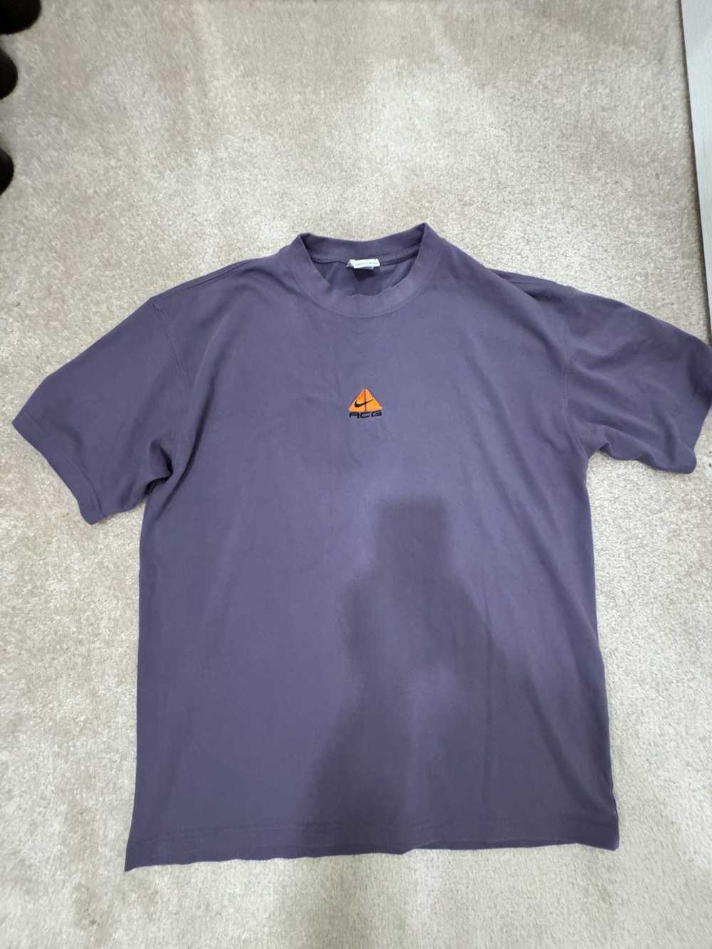 Nike NIKE ACG Purple Eggplant color tshirt logo - image 1