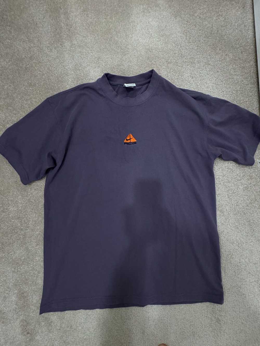 Nike NIKE ACG Purple Eggplant color tshirt logo - image 2