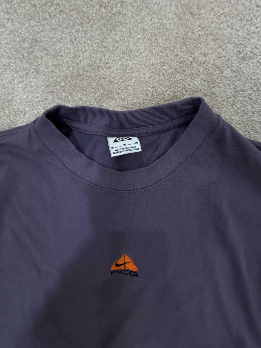 Nike NIKE ACG Purple Eggplant color tshirt logo - image 3