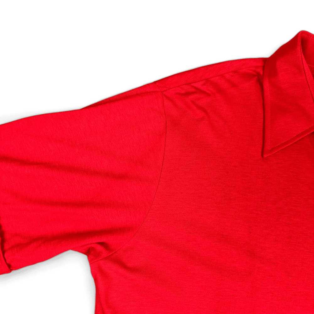 Vintage Vintage Kingsport Polo Shirt Red Raglan P… - image 5