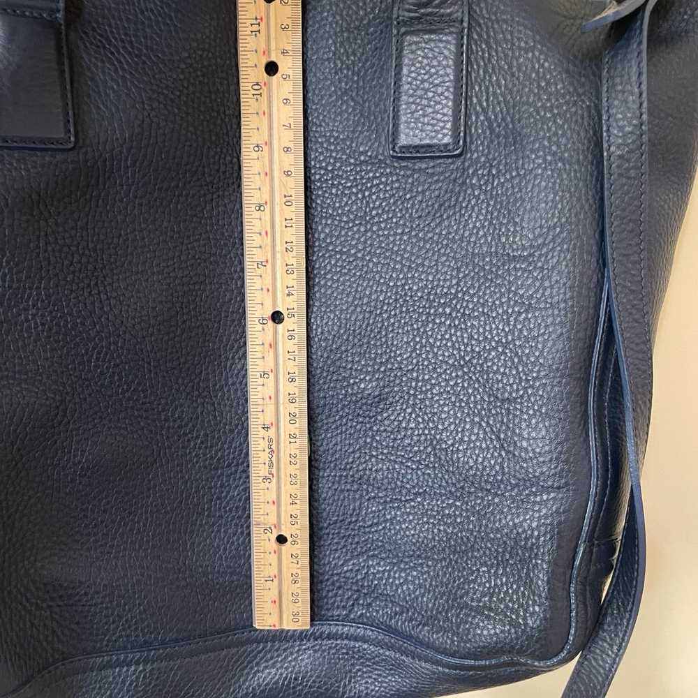 Shinola Detroit Blue Leather Tote Bag - image 9