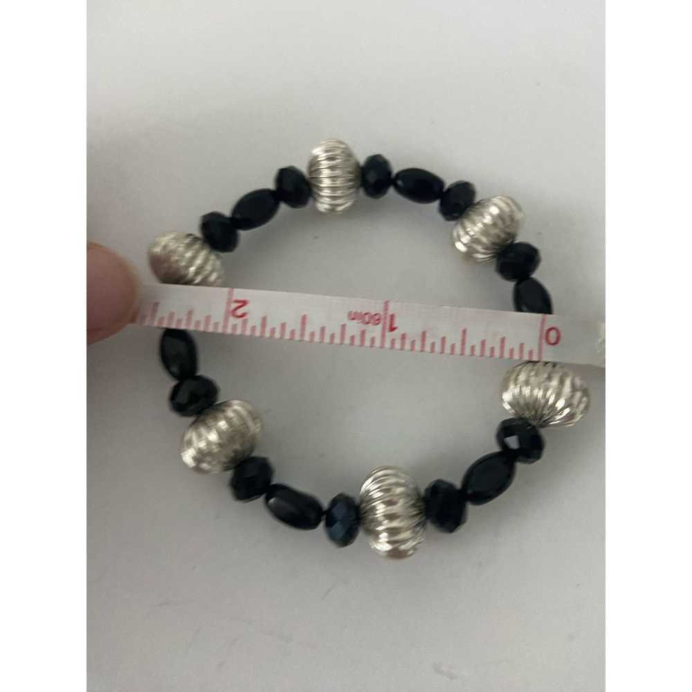 Generic Black and silver bead bracelet - image 5