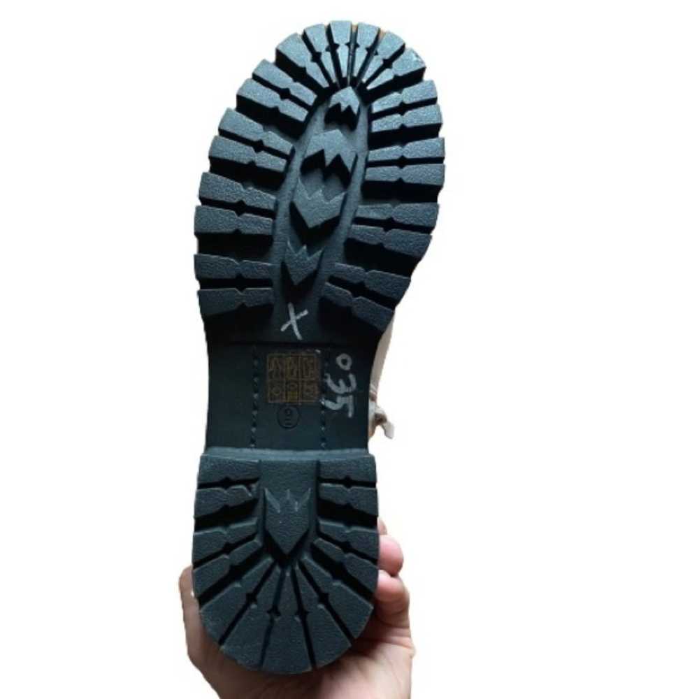 Nicole Miller White Platform Ankle Boots Faux Lea… - image 3