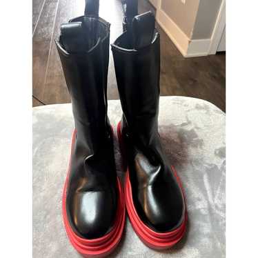 Azalea Wang Red and Black Boots
