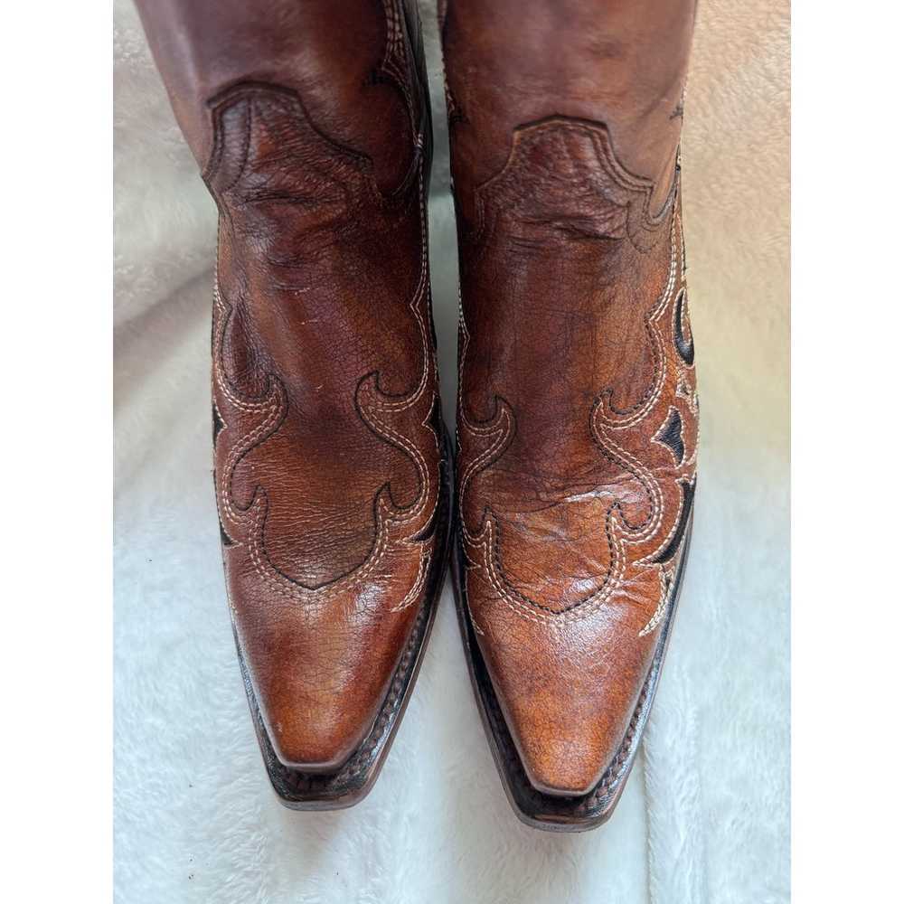 Circle G Handmade Cowboy Cowgirl Western Boots Br… - image 2