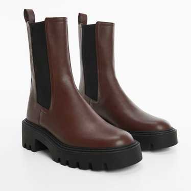 MNG by Mango Vegan leather Lug Sole Chelsea Boots