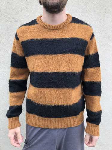 Maiden Noir maiden noir striped shaggy sweater