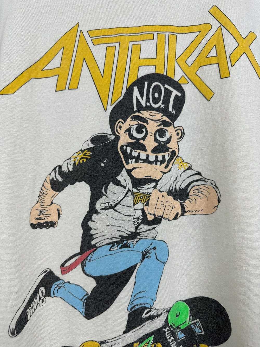 Band Tees × Vintage 1987 Vintage Anthrax Skate Mo… - image 10