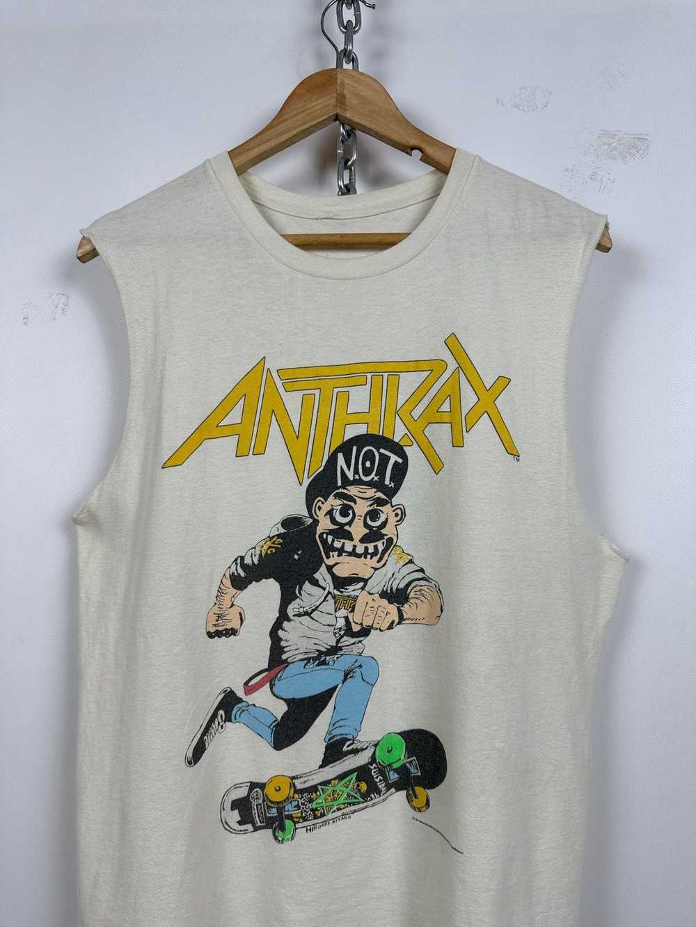 Band Tees × Vintage 1987 Vintage Anthrax Skate Mo… - image 3