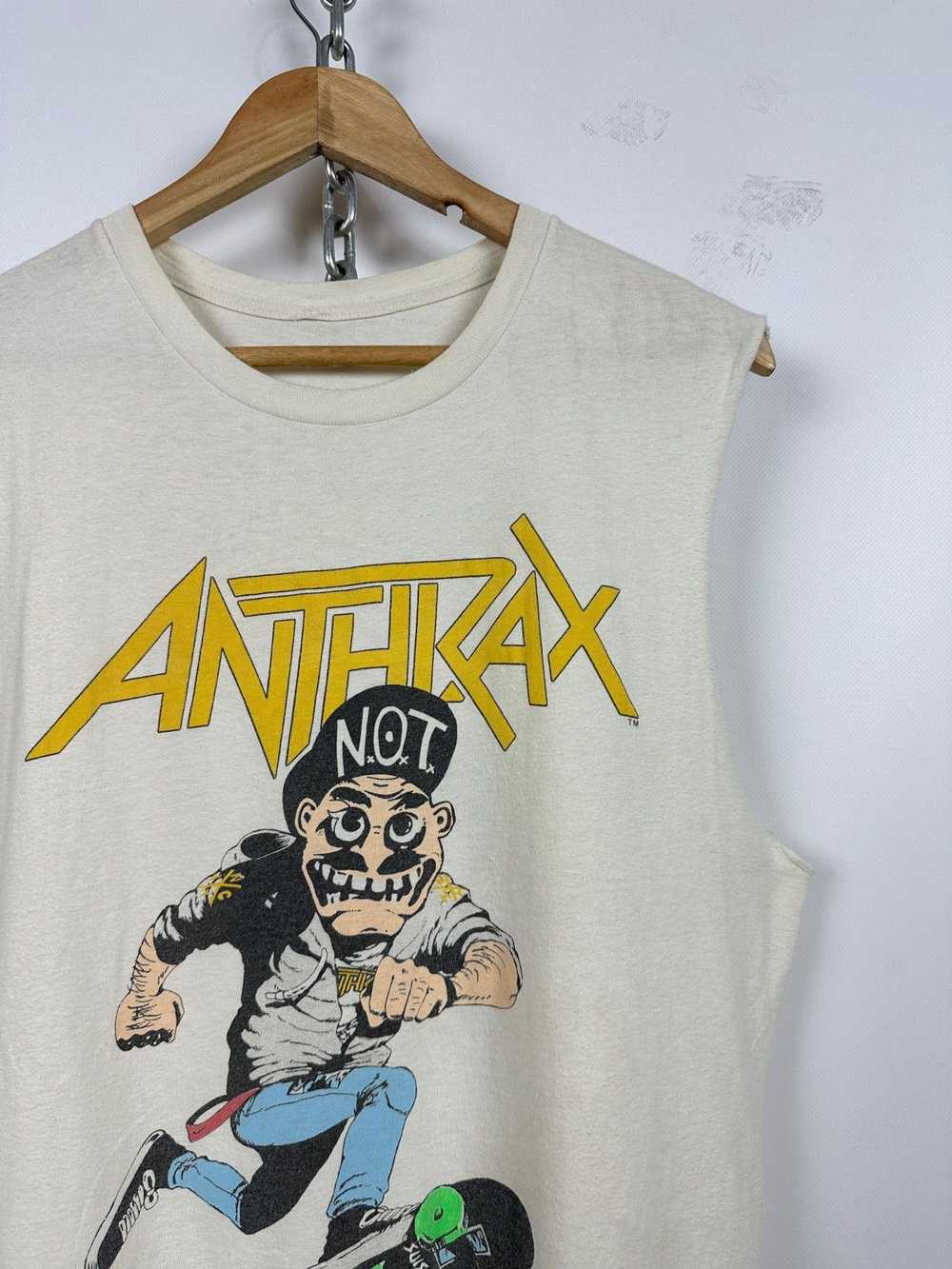 Band Tees × Vintage 1987 Vintage Anthrax Skate Mo… - image 4