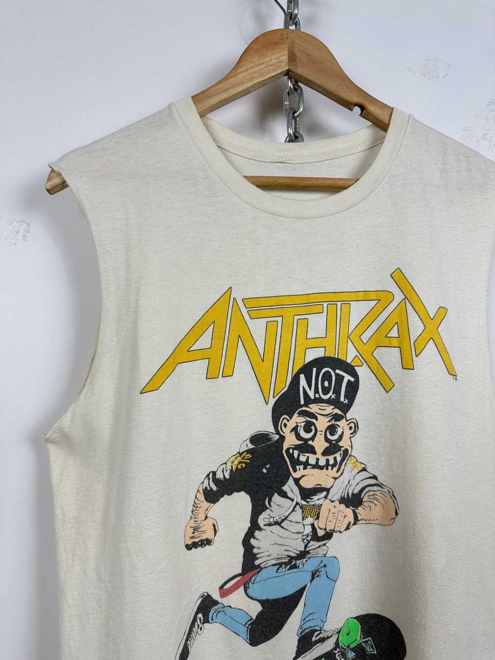 Band Tees × Vintage 1987 Vintage Anthrax Skate Mo… - image 5