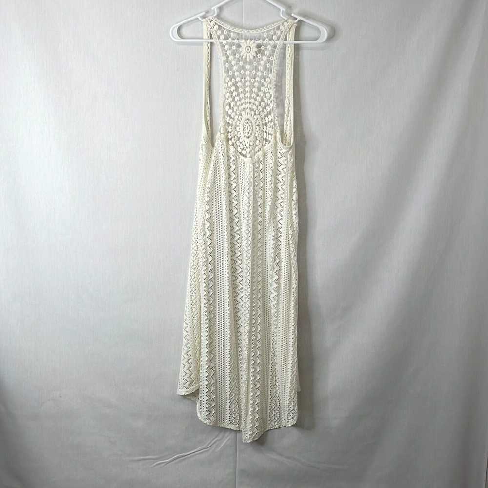 Vintage Xhilaration Womens White Crochet Stretch … - image 2
