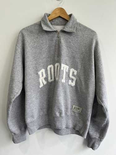 Roots Cropped Roots Embroidered Quarter-Zip