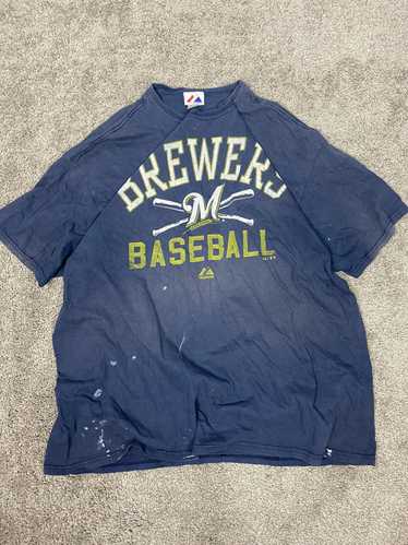 MLB × Majestic × Vintage Y2k Milwaukee brewers mlb